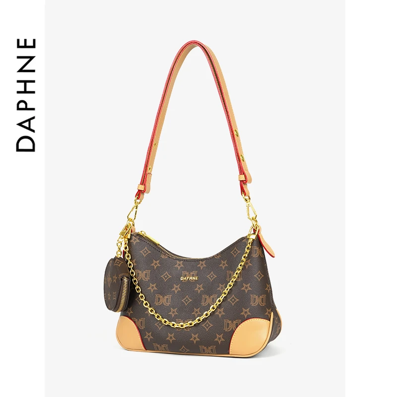 印花经典轻奢女单肩斜挎包复古10282