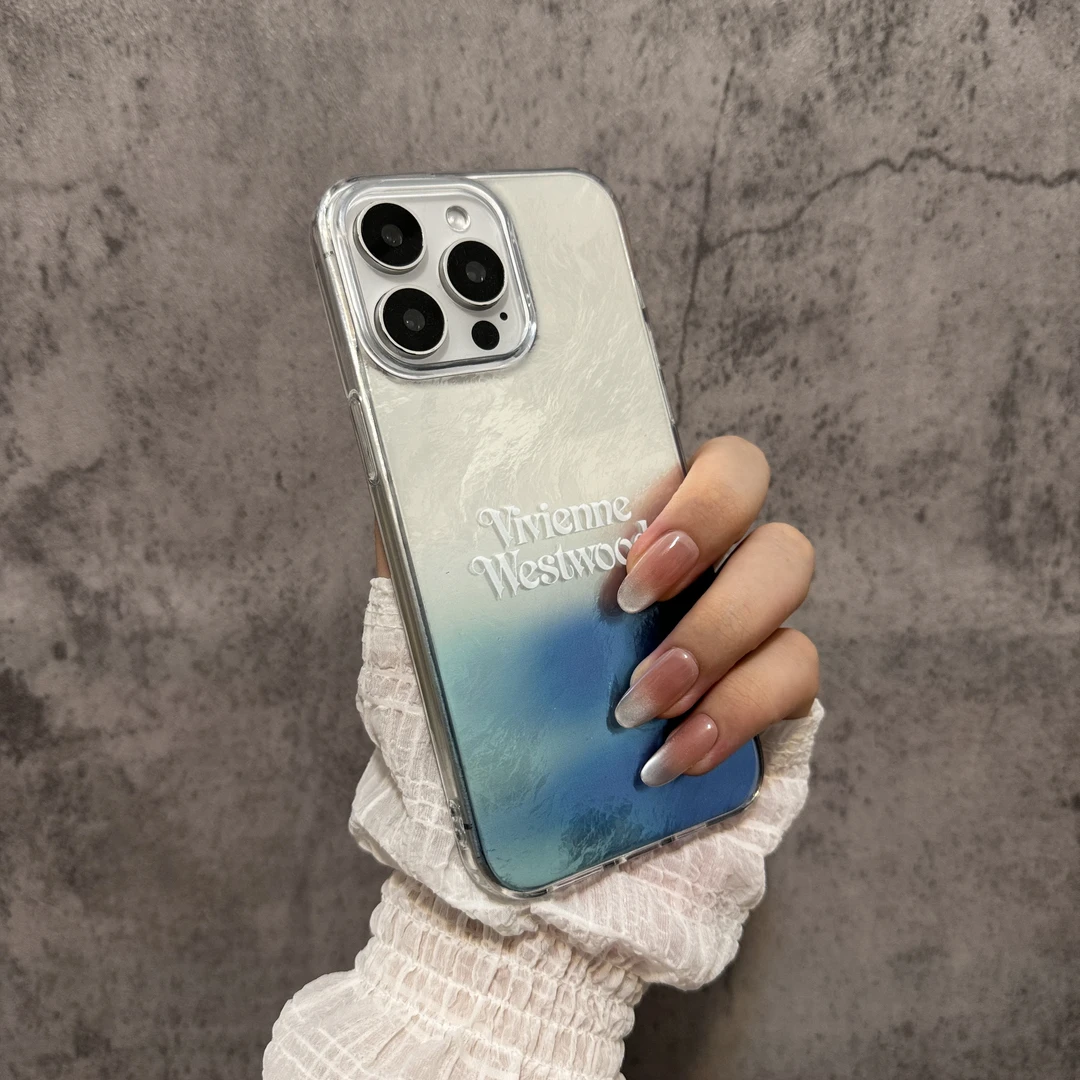 蓝色极光适用iPhone16手机壳新款苹果15promax硬壳全包防摔14/13