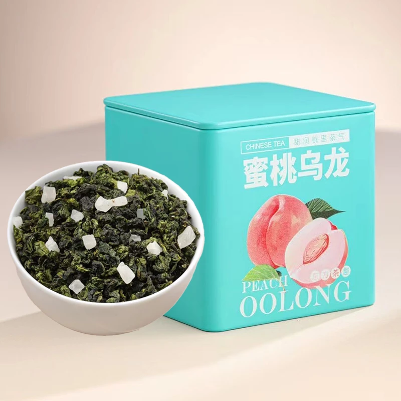 蜜桃乌龙茶新茶果味茶叶浓香型小罐装蜜桃香乌龙冷泡茶品鉴装100g