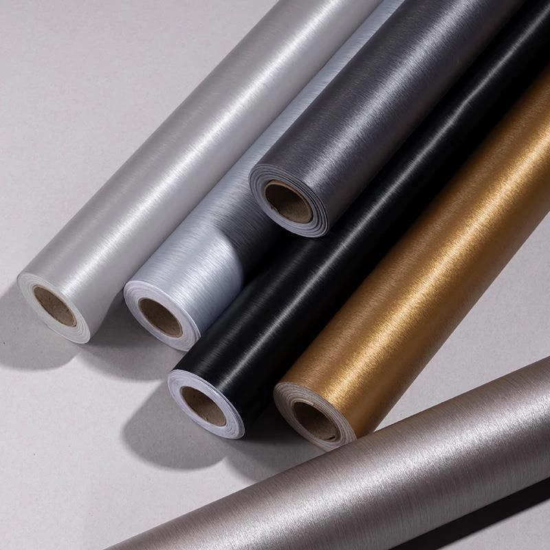 金属拉丝贴纸自粘冰箱不锈钢冰柜装饰防水厨房洗衣机柜子翻新贴膜