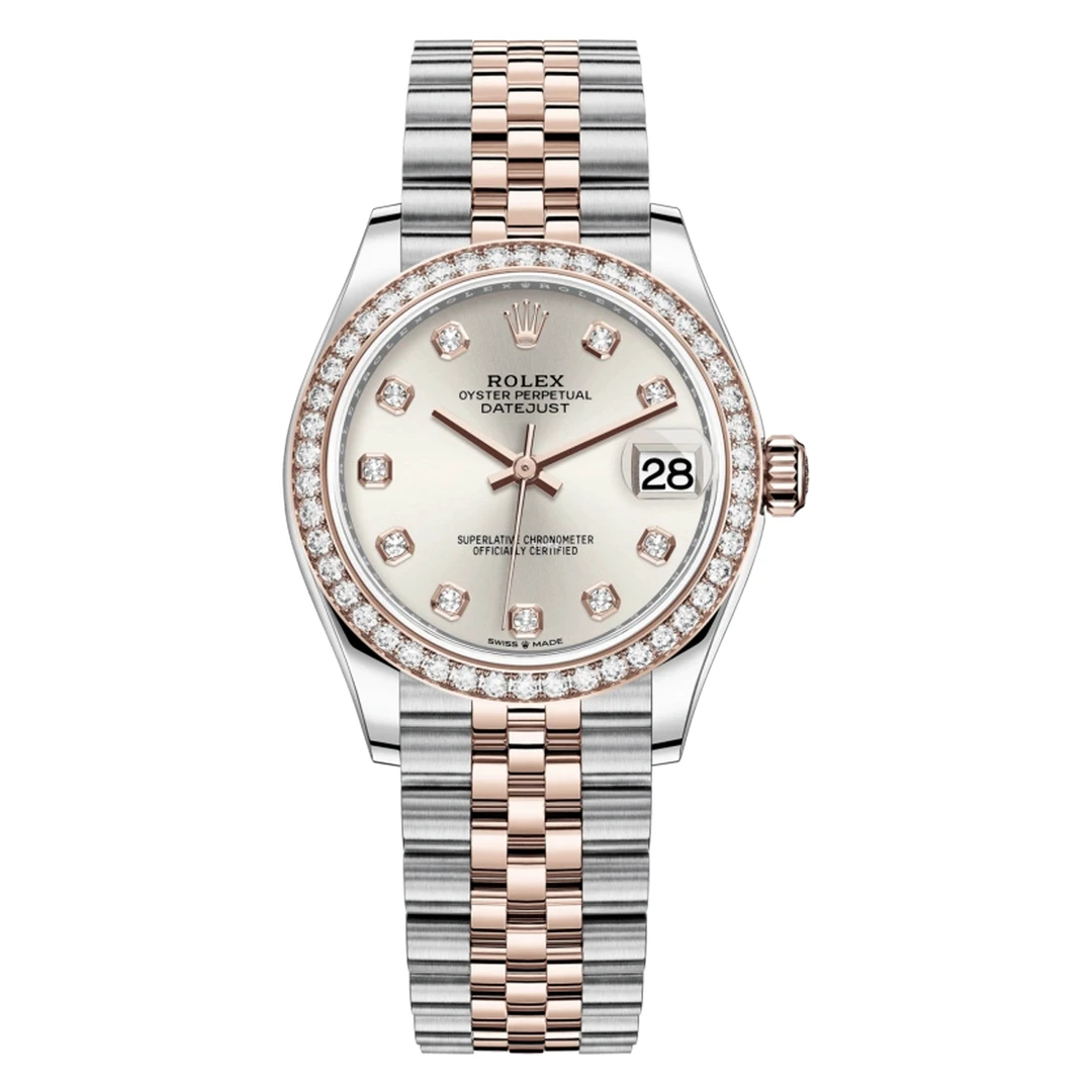 全新未使用 Rolex/劳力士 /小芯/278381间玫瑰金钻圈银钻/24年