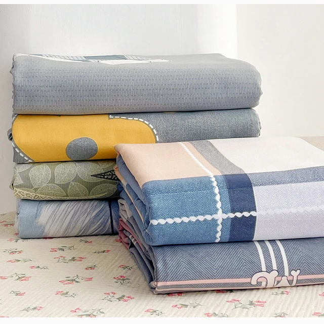 床单单件100全棉加厚宿舍单人学生四季纯棉被单枕套斜纹棉单品