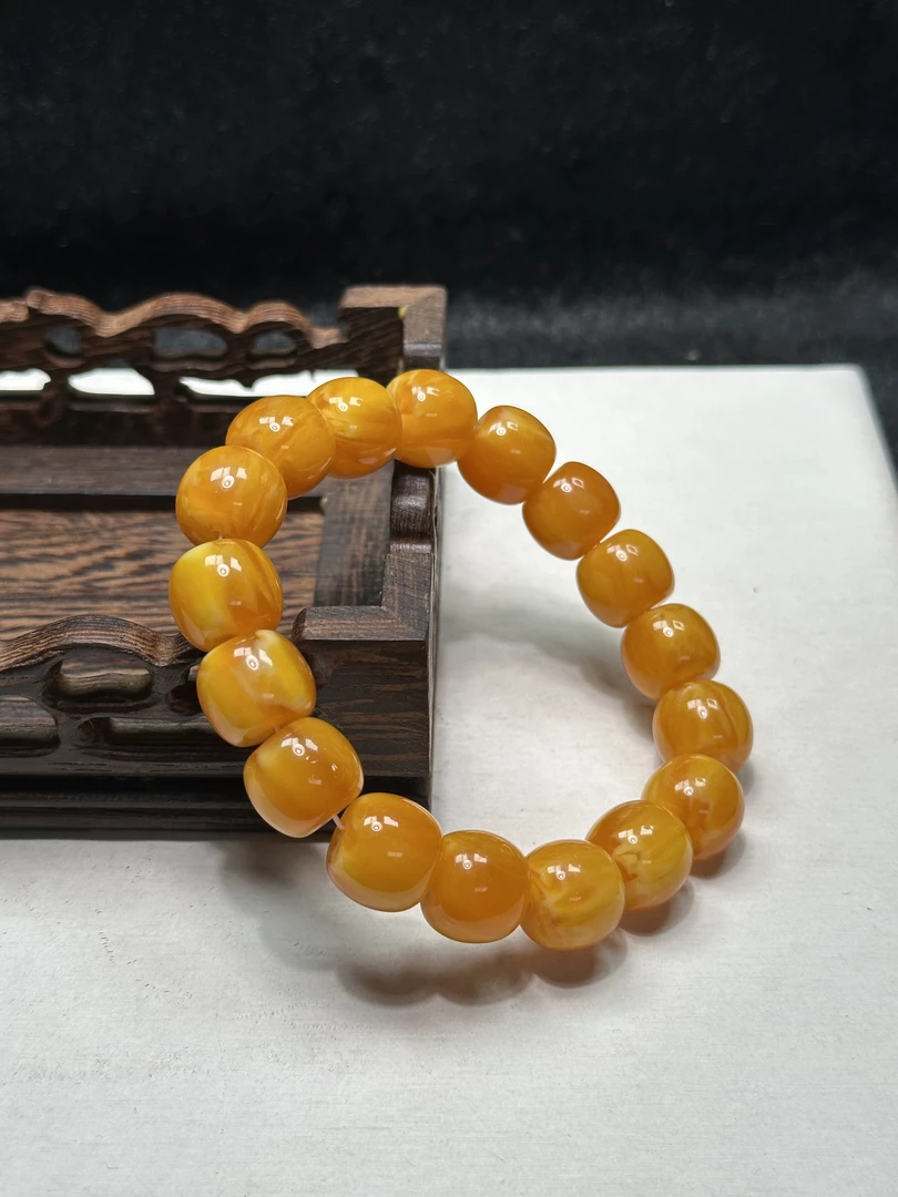 黄蜡14M直切老型手串时尚百搭女款-442HH68028