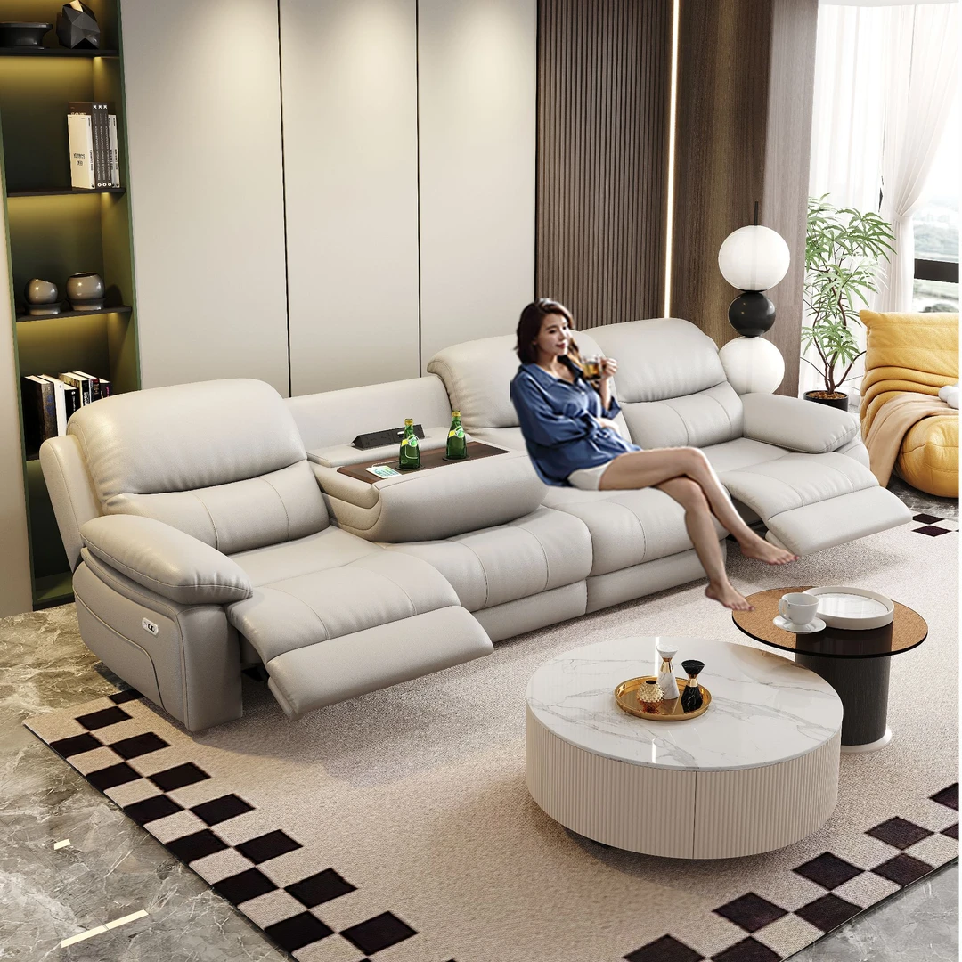 法姿彤669#头等舱真皮功能松弛感太空舱功能沙发简约沙发影院沙发