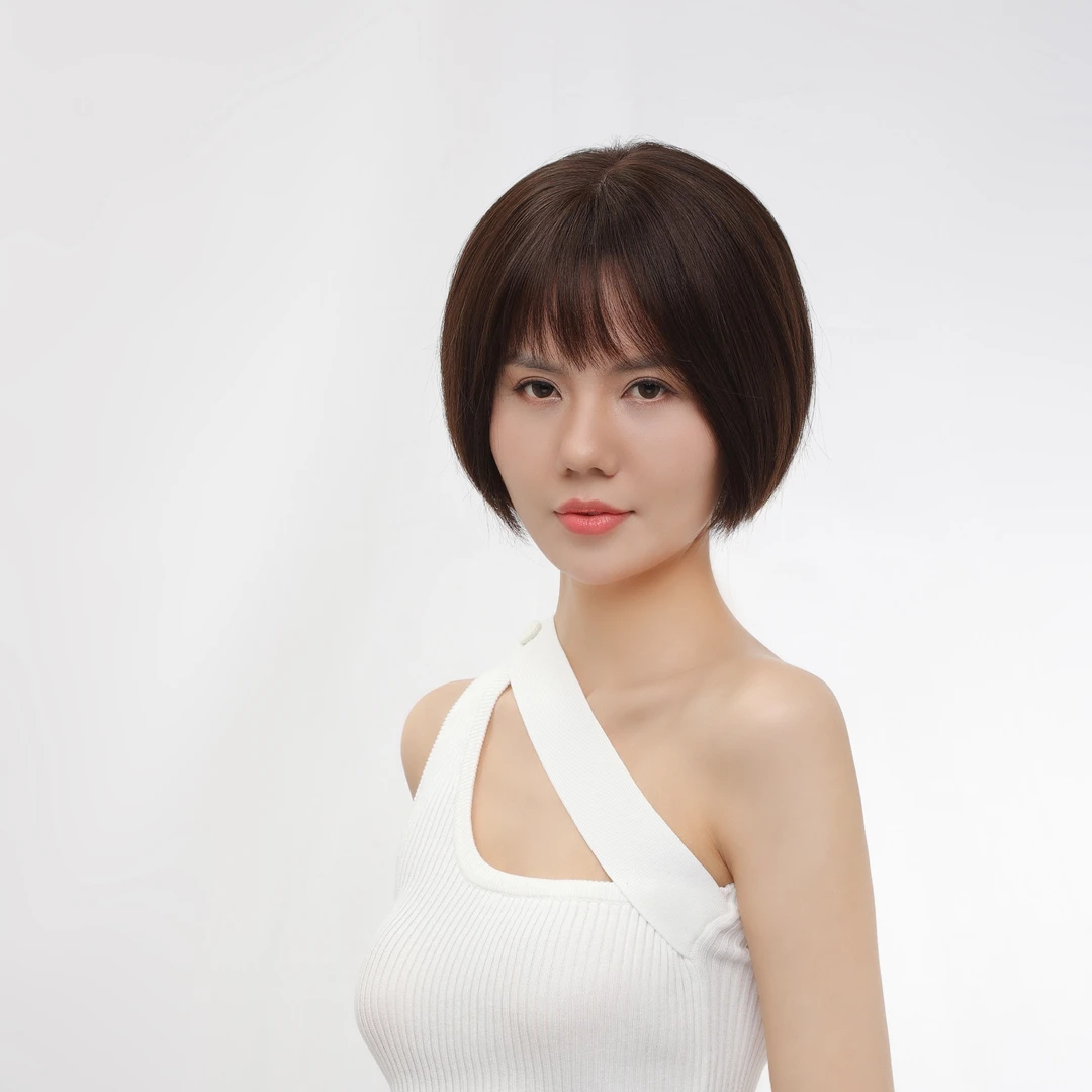 Iremy Me艾瑞美假发全真人发丝女头顶补发片增发量遮白发自然减龄