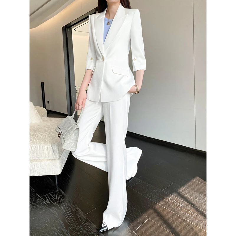 【高端轻奢】夏季西服套装女24新款时尚洋气时髦显瘦气质薄款小西装