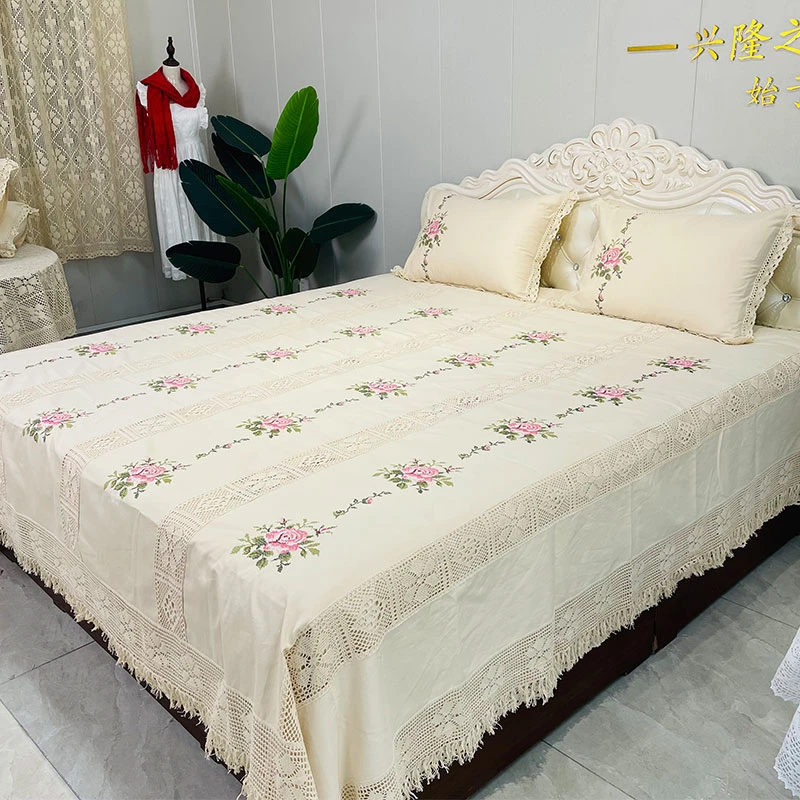 XY95-5【240*260cm】纯棉十字绣花四季可铺舒适可机洗