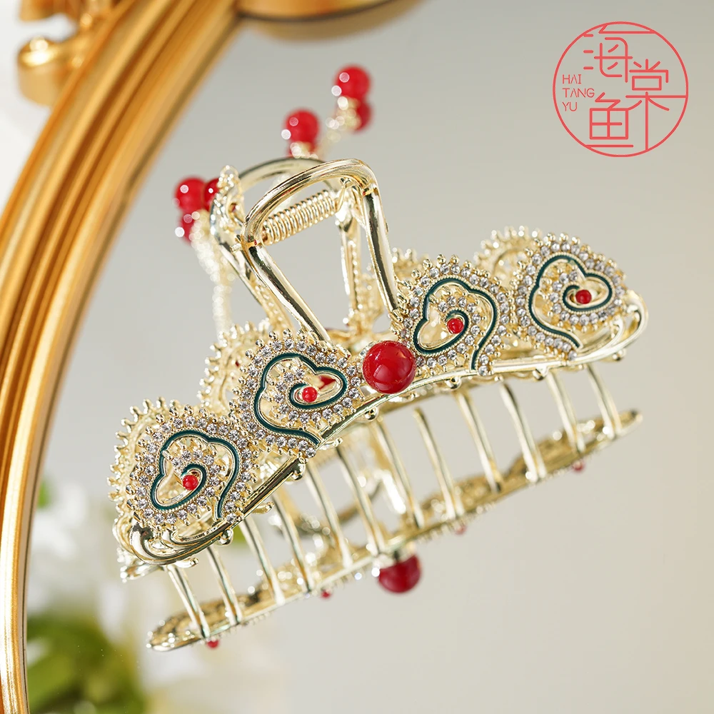 FJ3251大号祥云流苏抓夹