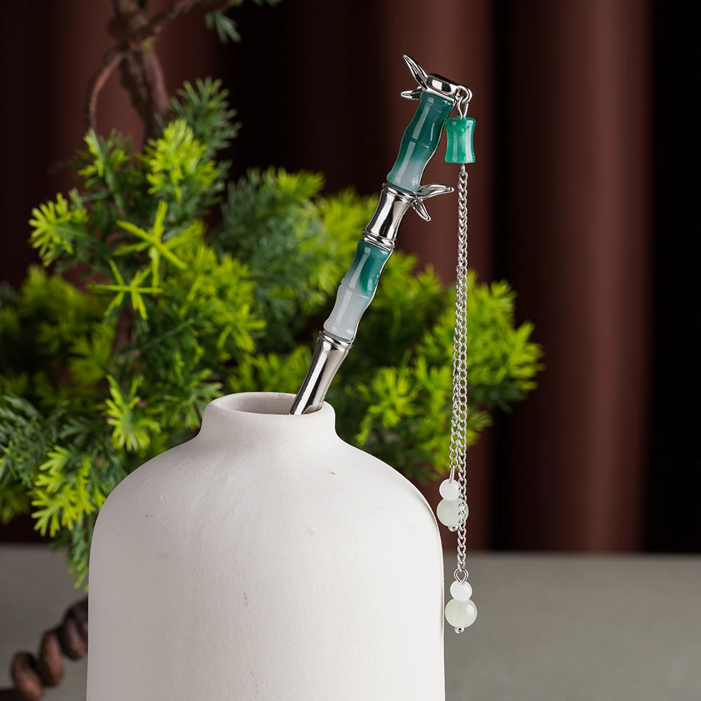 锌合金发饰 FJ3723素雅竹节发簪