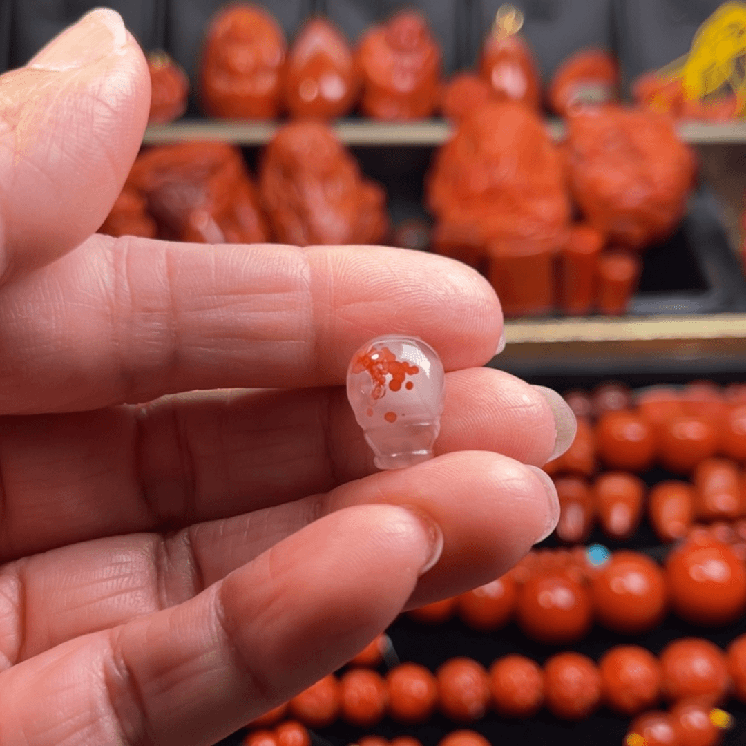 【闪购商品】南红玛瑙三通飘红未镶嵌趙*照