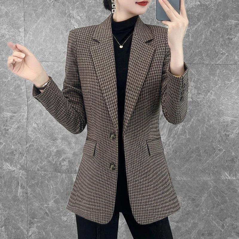 商务西装外套女士2024新款秋冬高级质感气质姐姐时尚高端通勤西服