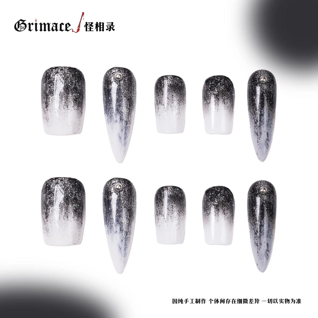 【初智齿】怪相录纯手工穿戴式美甲/个性通勤日常风造型甲/百搭出片