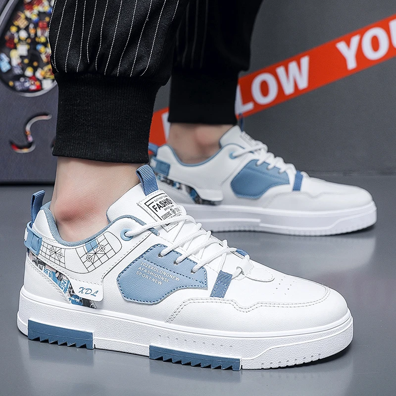 鞋子男士2024春季小白鞋学生青少年板鞋百搭夏季透气韩版百搭潮鞋