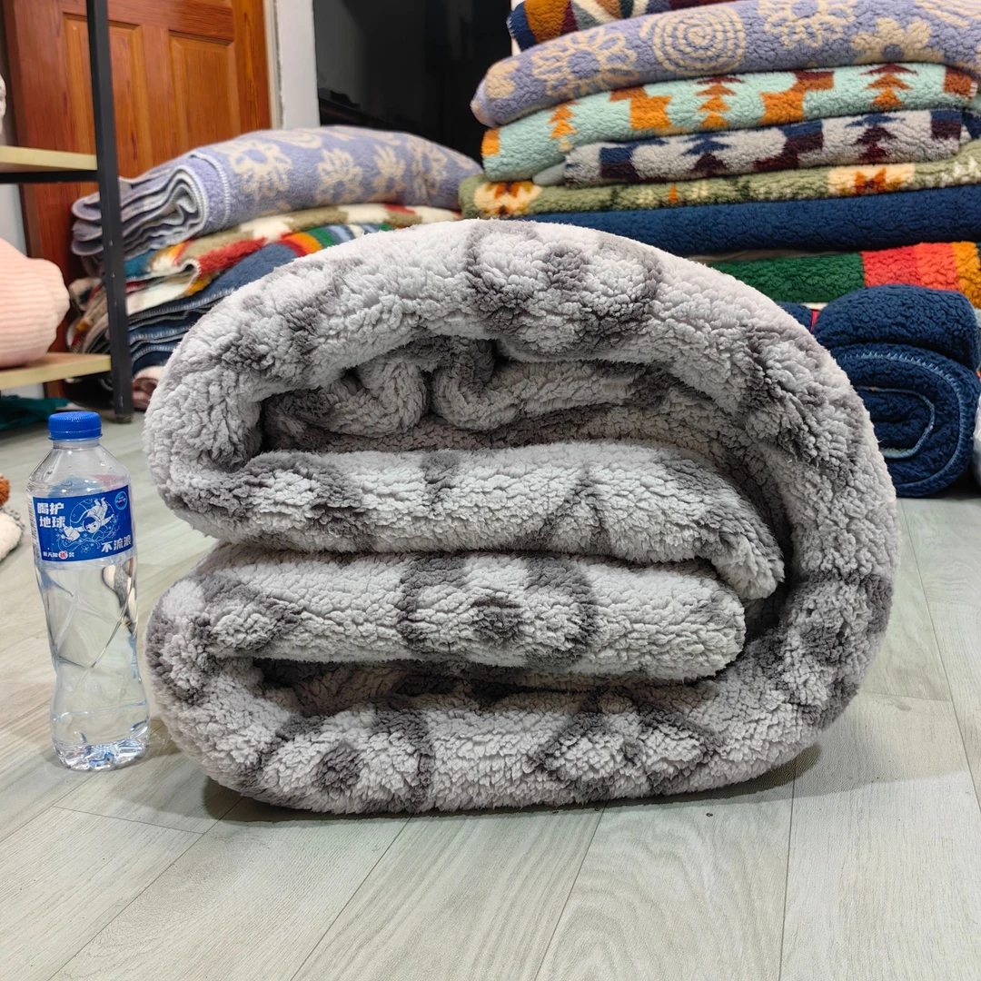 四叶草波西米亚卧室沙发毯休闲毯绒毛毯午睡毯冬季加绒毛毯盖被