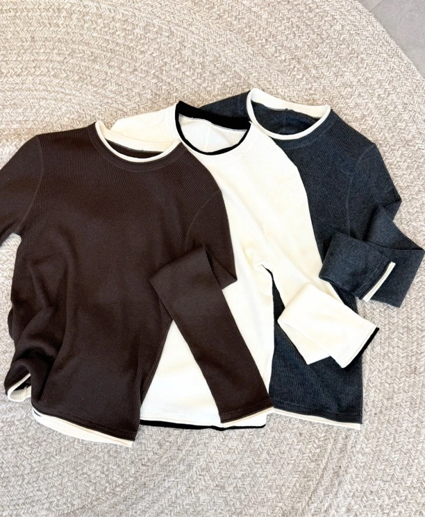 YOUCAI24冬季｜领口拼色圆领针织