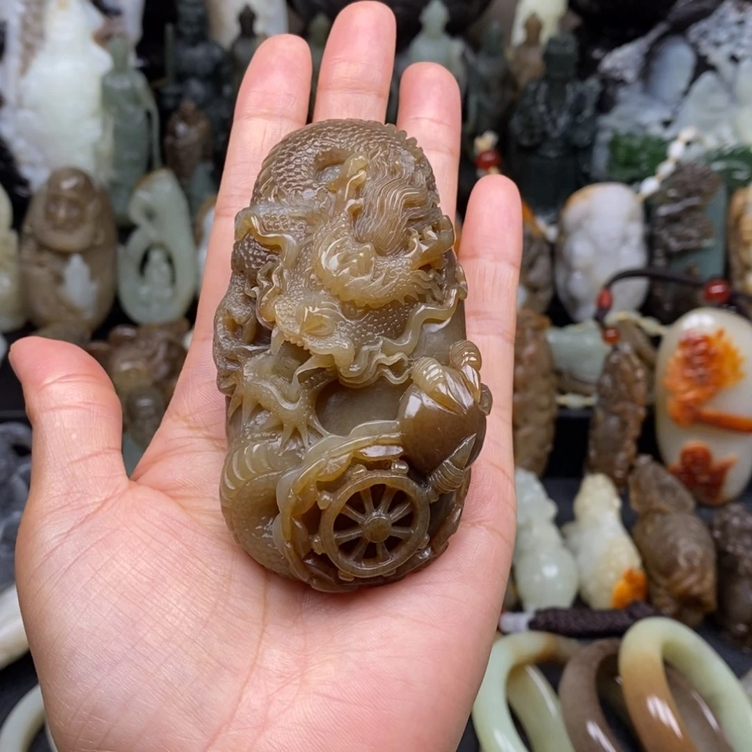 和田玉吊坠(不含链)未镶嵌风*