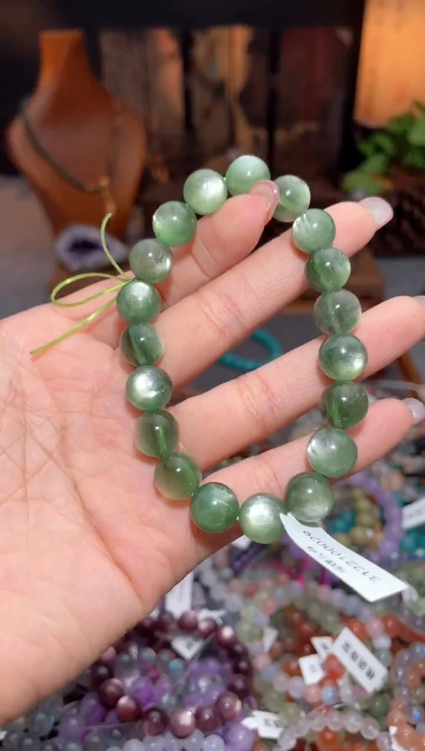 【闪购商品】水晶手链未镶嵌118绿锂云母