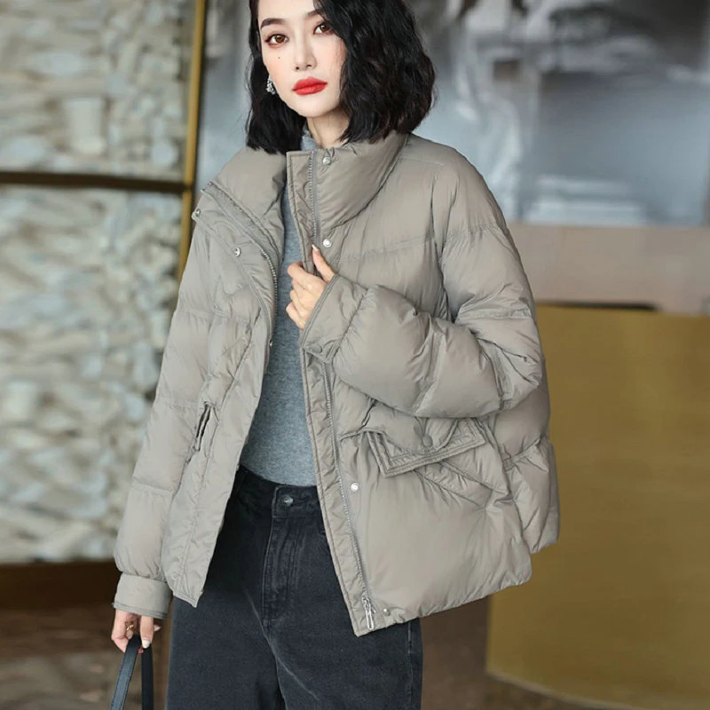 小香风羽绒服女款高端女装套装