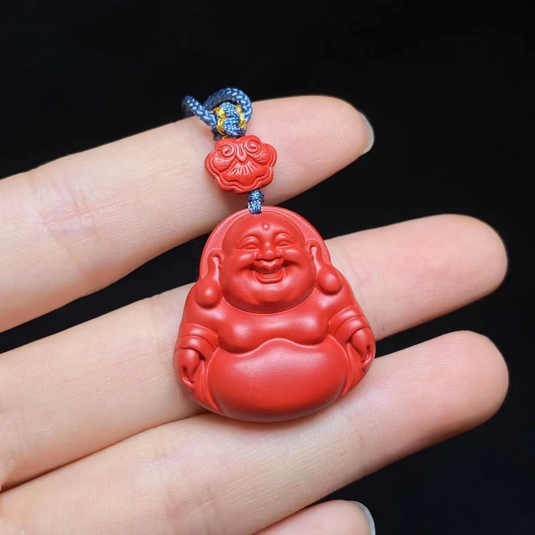 含辰砂工艺品【云上叙】11 T56305-朱砂吊坠- 27×26×7mm(小宝)