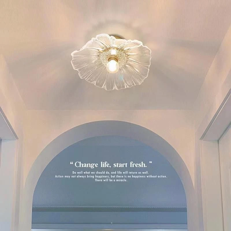 过道灯走廊灯具现代简约阳台灯荷叶楼梯阳台衣帽间入户玄关吸顶灯