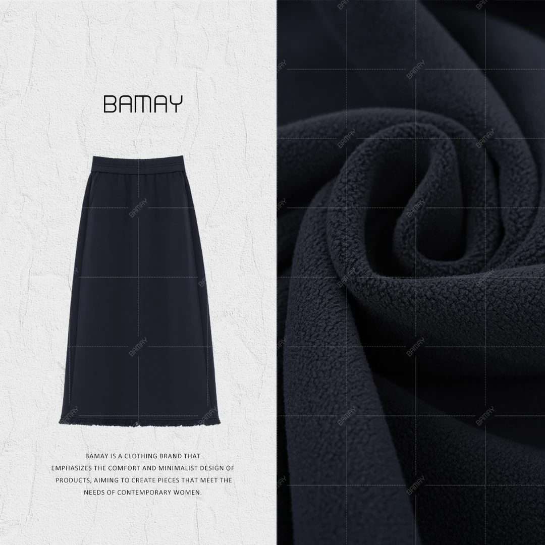 秋冬设计师气质慵懒风宽松休闲时尚女士裙XH243BQ5A