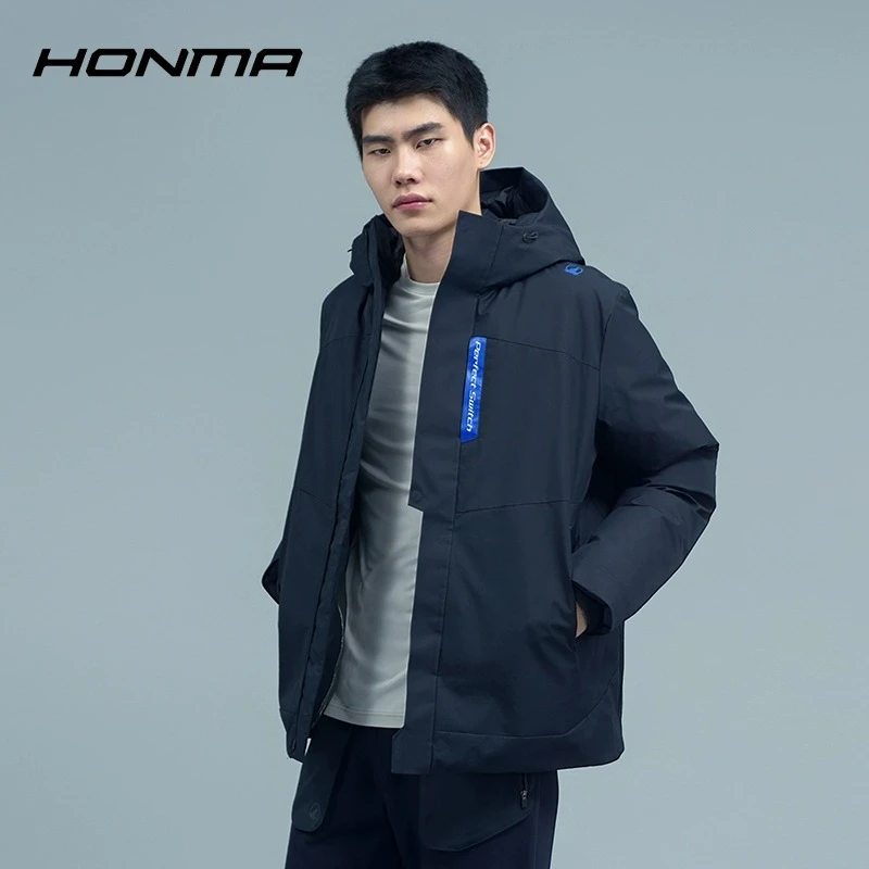 【都市机能】HONMA高尔夫服饰保暖鹅绒防寒服男款防寒HMIQ121L123