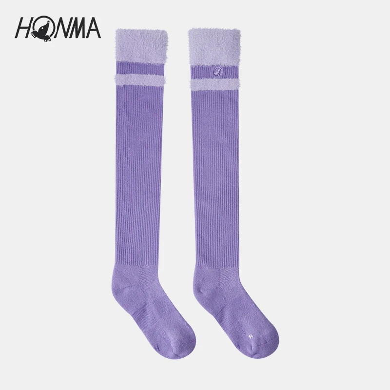 【专业高尔夫】HONMA长筒袜女新款全棉透气排汗袜子HWJQ011R029