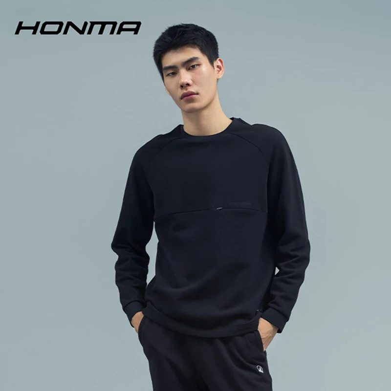 【都市机能】HONMA高尔夫服饰男士长袖圆领运动卫衣  HMIQ515L154