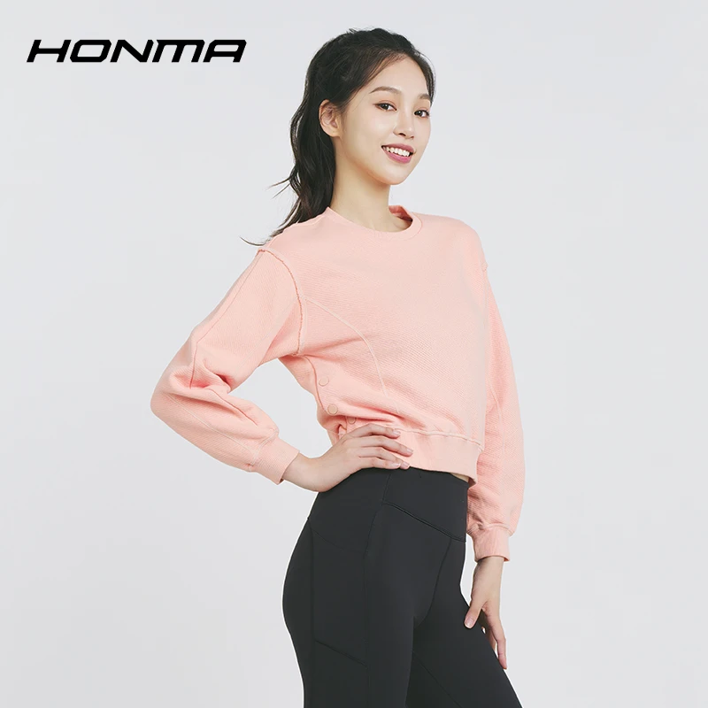都市机能HONMA高尔夫服饰女士圆领卫衣 HWIQ515L112
