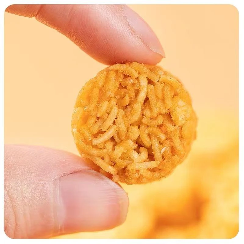 新年零食罐装拉面丸子酥脆香辣解馋怀旧仔仔面休闲膨化小零食袋装