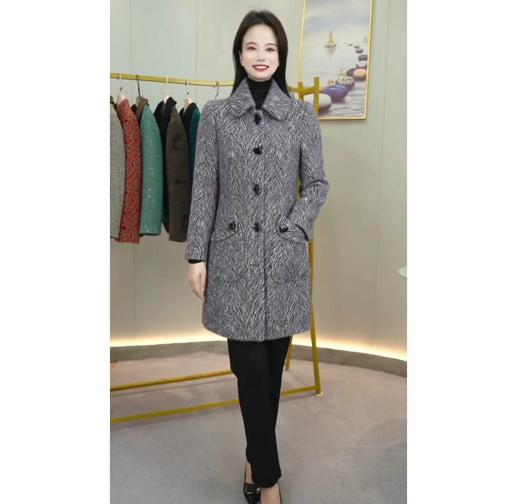 【外套】秋季新款洋气妈妈秋冬外套气质时尚【1506】