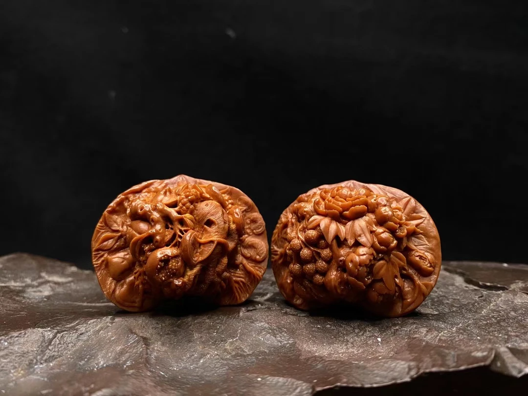 【范道竹核雕艺术】春华秋月3.8*4.1./szgw20240303