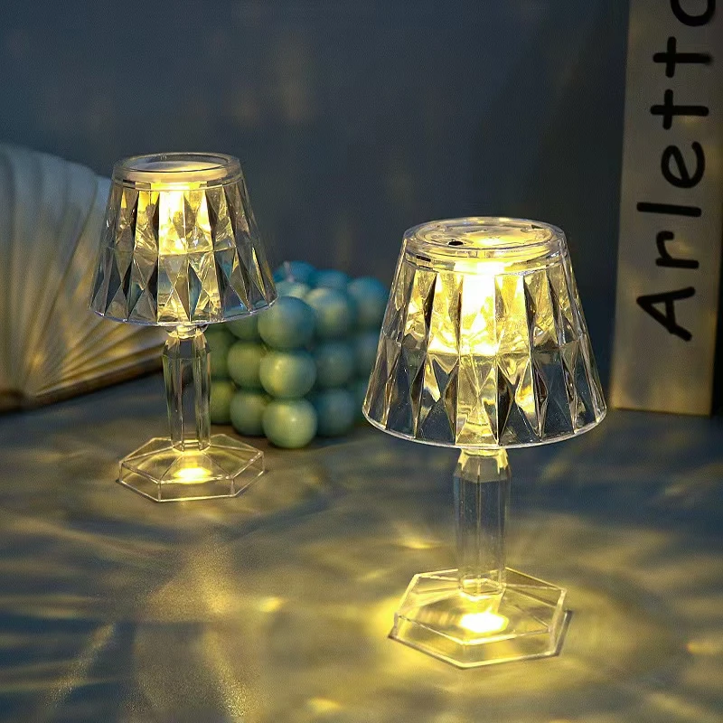 起夜小台灯轻奢户外酒吧客厅家用创意触摸时尚电池复古简约小摆件