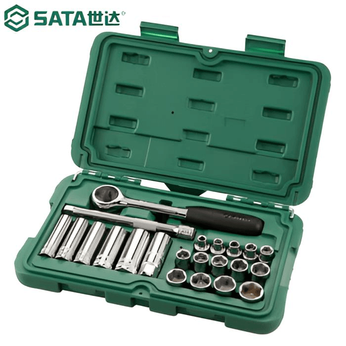 Sata/世达汽修机修工具套装中飞大飞棘轮扳手套筒扳手组套