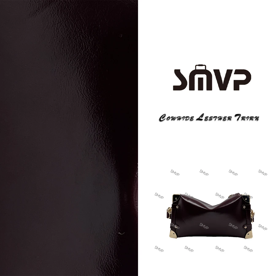 SMVP真皮女包 油蜡软盒子包 0356 红色