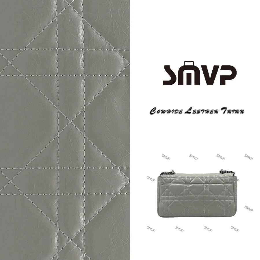 SMVP真皮女包 甜菱格包 中号 0235 白色