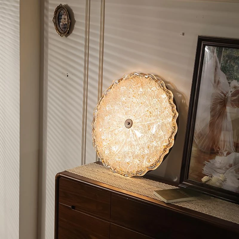 中古护眼卧室吸顶灯美式复古客厅主灯金箔设计师南洋风主卧灯饰