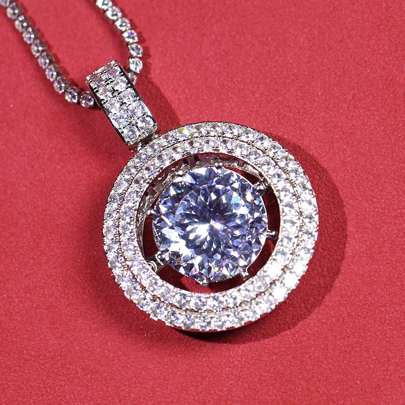 豪镶轻奢心动款宝石项链b447