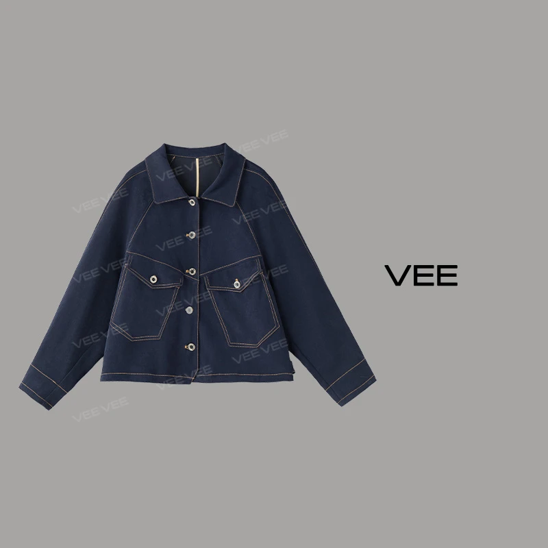 【Ruby妈妈专属】VEE【加州周末】时尚休闲百搭欧韩版复古牛仔外套女