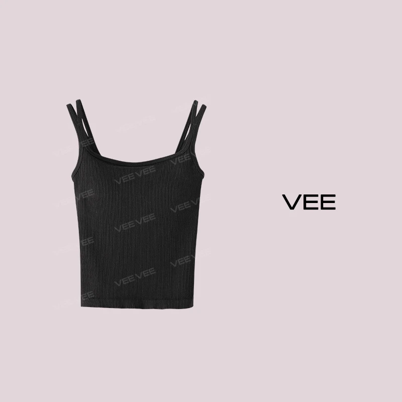 VEE【美人杯】【专属】新款显瘦百搭时尚坑条肌理感百搭美背