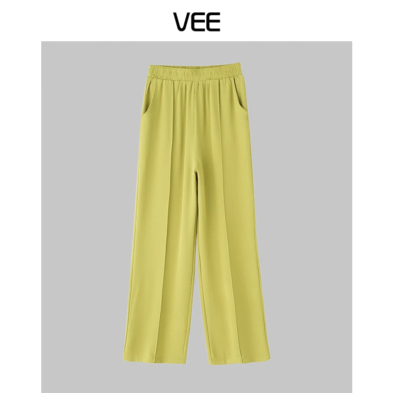 【短视频】VEE【魅力磁场】新款阔腿长裤西裤高腰直筒时尚垂感