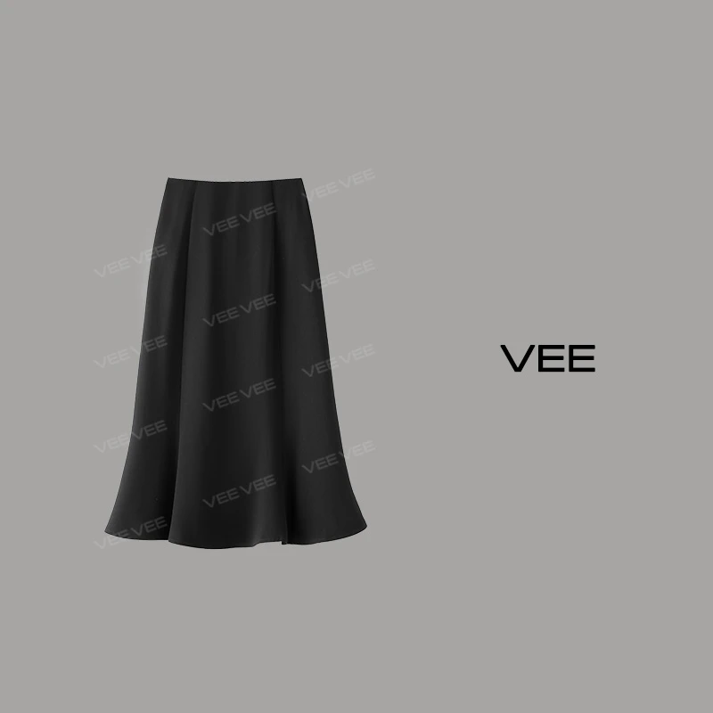 【短视频】VEE【人鱼姐姐】自带优雅感显瘦的气质鱼尾半裙黑色女人味