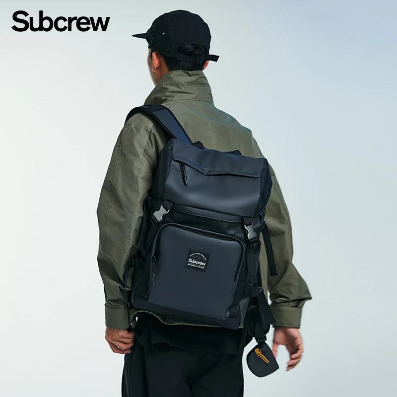 Subcrew双肩包男款时尚百搭高级感户外徒步商务休闲双肩包男背包