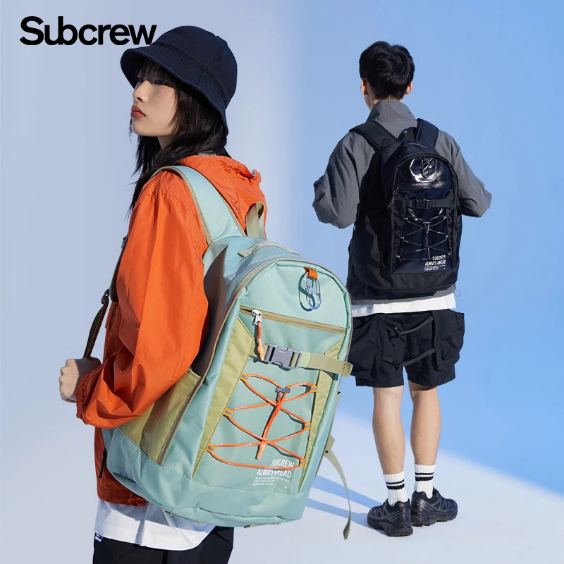 Subcrew背包简约款潮流个性设计款尤莱特色系时尚大容量款双肩包