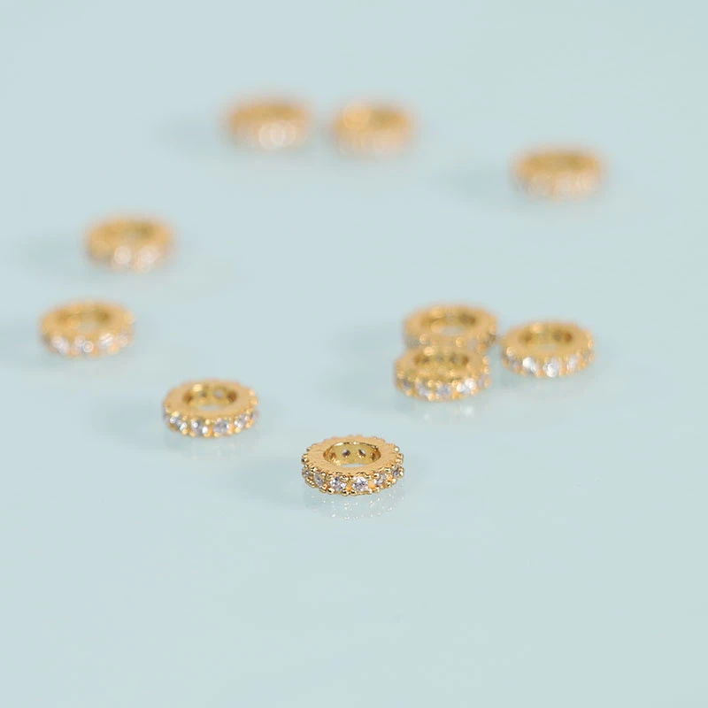 925银银制品 【晶锐珠宝甄选】银镶隔片10个/份（多样性发其一）