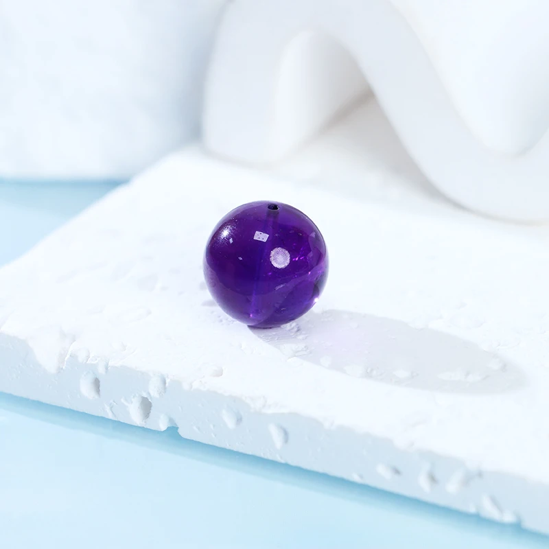 【晶锐珠宝推荐】乌拉圭紫水晶单珠/个（多样性发其一）