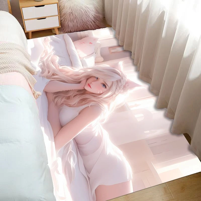 LOL阿狸周边动漫地垫女神地毯卧室房间耐脏床边毯3d立体地垫毯子