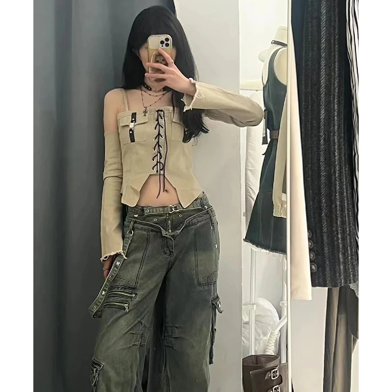 小众设计款背心吊带辣妹