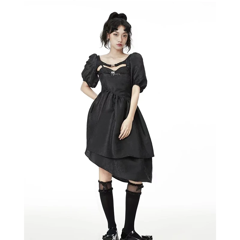 sugarboo 甜辣风暗黑系两件套吊带连衣裙