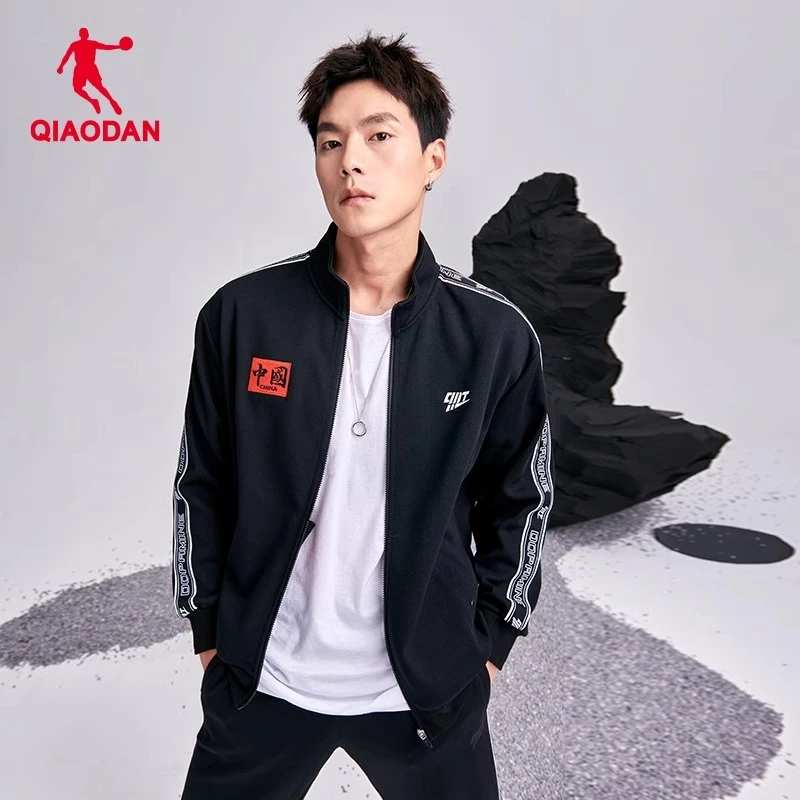 中国乔丹运动外套男士2024秋季新款情侣潮流宽松开衫休闲立领夹克
